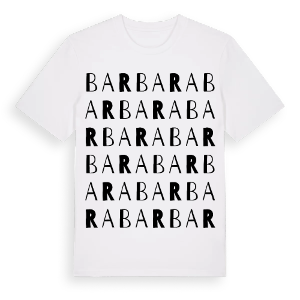Barbara ordlek t-shirt – ekologisk bomull t-shirt från Pinshirt