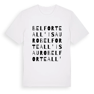 Belforte all'Isauro ordlek t-shirt – ekologisk bomull t-shirt från Pinshirt