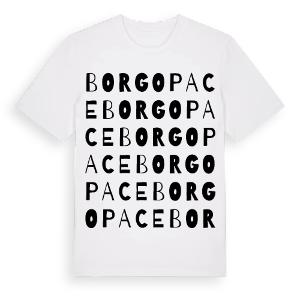 Borgo Pace ordlek t-shirt – ekologisk bomull t-shirt från Pinshirt