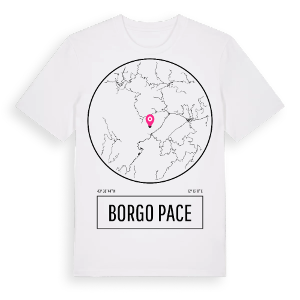 Borgo Pace t-shirt – ekologisk bomull t-shirt från Pinshirt