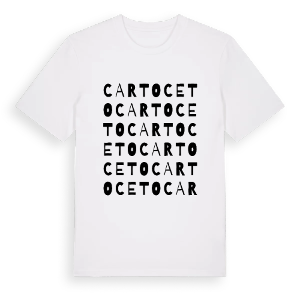 Cartoceto ordlek t-shirt – ekologisk bomull t-shirt från Pinshirt