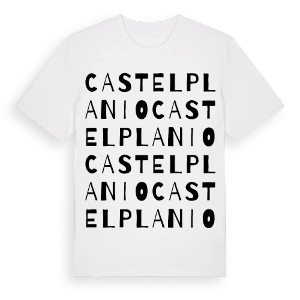 Castelplanio ordlek t-shirt – ekologisk bomull t-shirt från Pinshirt