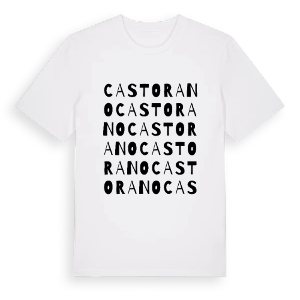 Castorano ordlek t-shirt – ekologisk bomull t-shirt från Pinshirt