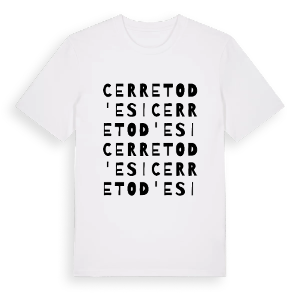 Cerreto d'Esi ordlek t-shirt – ekologisk bomull t-shirt från Pinshirt