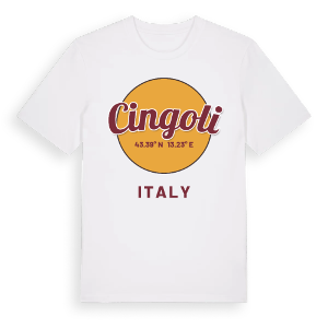 Cingoli cirkel t-shirt – ekologisk bomull t-shirt från Pinshirt