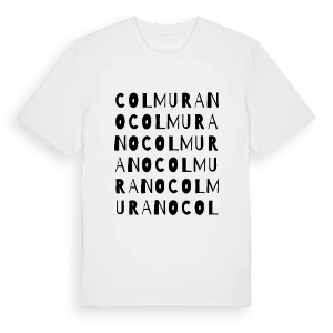 Colmurano ordlek t-shirt – ekologisk bomull t-shirt från Pinshirt