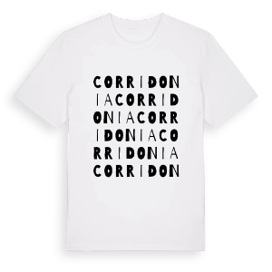 Corridonia ordlek t-shirt – ekologisk bomull t-shirt från Pinshirt
