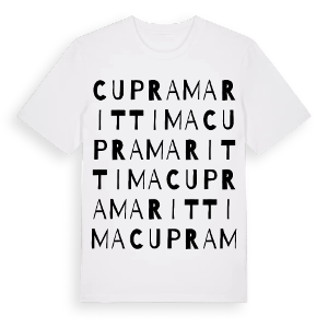 Cupra Marittima ordlek t-shirt – ekologisk bomull t-shirt från Pinshirt