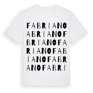 Fabriano ordlek t-shirt – ekologisk bomull t-shirt från Pinshirt