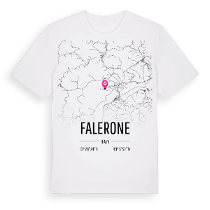 Falerone karta t-shirt – ekologisk bomull t-shirt från Pinshirt