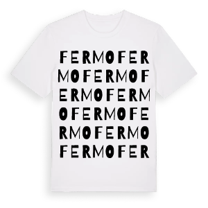 Fermo ordlek t-shirt – ekologisk bomull t-shirt från Pinshirt
