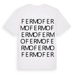 Fermo ordlek t-shirt – ekologisk bomull t-shirt från Pinshirt