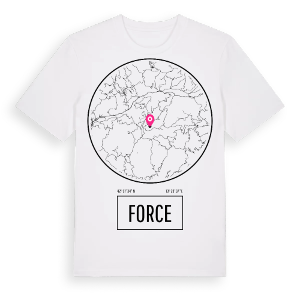Force t-shirt – ekologisk bomull t-shirt från Pinshirt
