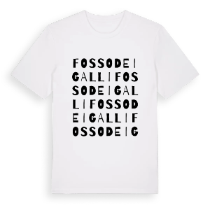 Fosso dei Galli ordlek t-shirt – ekologisk bomull t-shirt från Pinshirt
