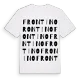 Frontino ordlek t-shirt