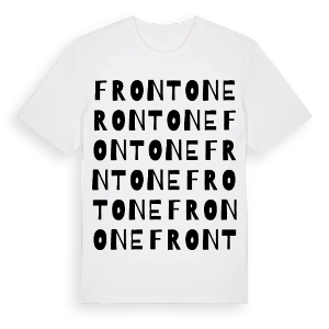 Frontone ordlek t-shirt – ekologisk bomull t-shirt från Pinshirt