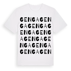 Genga ordlek t-shirt – ekologisk bomull t-shirt från Pinshirt