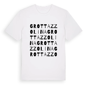 Grottazzolina ordlek t-shirt – ekologisk bomull t-shirt från Pinshirt