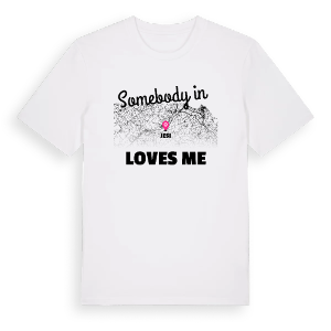 Någon i Jesi älskar mig t-shirt – ekologisk bomull t-shirt från Pinshirt