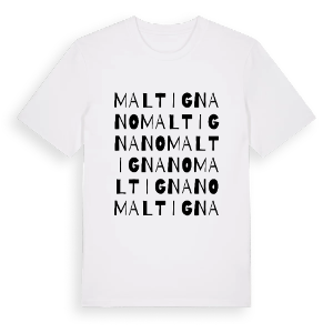 Maltignano ordlek t-shirt – ekologisk bomull t-shirt från Pinshirt