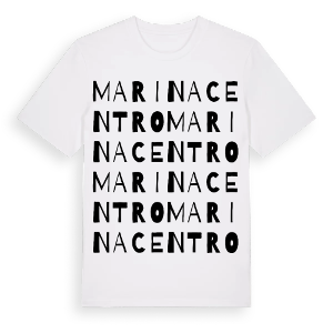 Marina centro ordlek t-shirt – ekologisk bomull t-shirt från Pinshirt