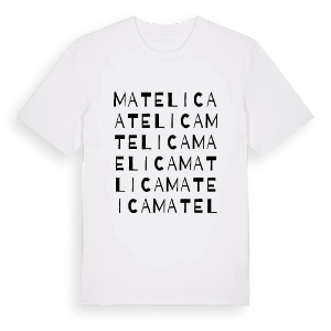 Matelica ordlek t-shirt – ekologisk bomull t-shirt från Pinshirt