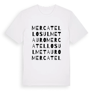 Mercatello sul Metauro ordlek t-shirt – ekologisk bomull t-shirt från Pinshirt