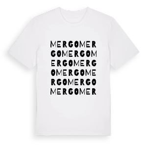 Mergo ordlek t-shirt – ekologisk bomull t-shirt från Pinshirt