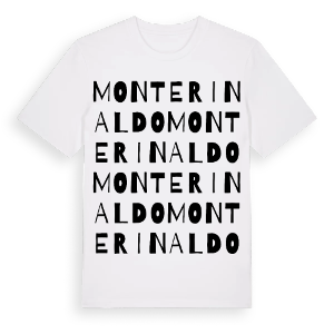 Monte Rinaldo ordlek t-shirt – ekologisk bomull t-shirt från Pinshirt