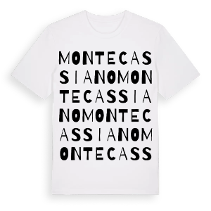Montecassiano ordlek t-shirt – ekologisk bomull t-shirt från Pinshirt