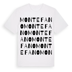 Montefano ordlek t-shirt – ekologisk bomull t-shirt från Pinshirt