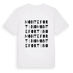 Montefortino ordlek t-shirt – ekologisk bomull t-shirt från Pinshirt