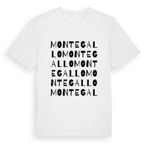 Montegallo ordlek t-shirt – ekologisk bomull t-shirt från Pinshirt