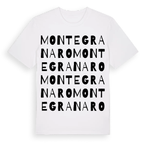 Montegranaro ordlek t-shirt – ekologisk bomull t-shirt från Pinshirt