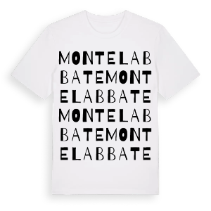 Montelabbate ordlek t-shirt – ekologisk bomull t-shirt från Pinshirt