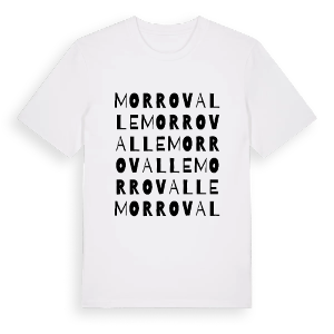 Morrovalle ordlek t-shirt – ekologisk bomull t-shirt från Pinshirt