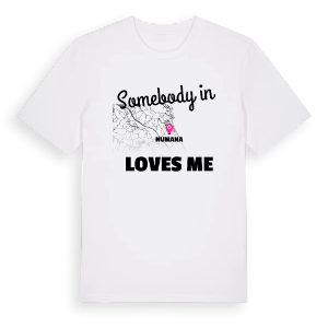 Någon i Numana älskar mig t-shirt – ekologisk bomull t-shirt från Pinshirt