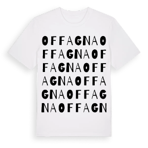 Offagna ordlek t-shirt – ekologisk bomull t-shirt från Pinshirt