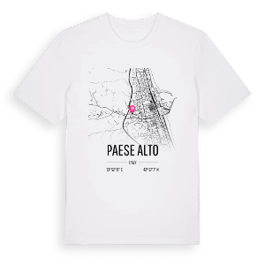 Paese Alto karta t-shirt – ekologisk bomull t-shirt från Pinshirt