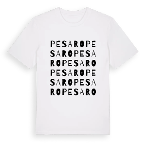 Pesaro ordlek t-shirt – ekologisk bomull t-shirt från Pinshirt