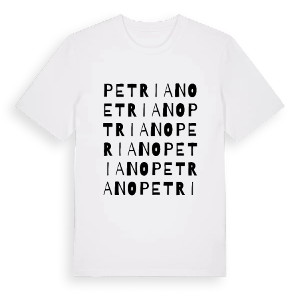 Petriano ordlek t-shirt – ekologisk bomull t-shirt från Pinshirt