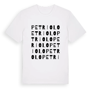 Petriolo ordlek t-shirt – ekologisk bomull t-shirt från Pinshirt