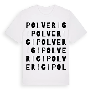 Polverigi ordlek t-shirt – ekologisk bomull t-shirt från Pinshirt