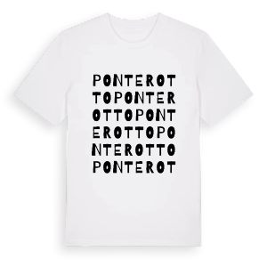 Ponterotto ordlek t-shirt – ekologisk bomull t-shirt från Pinshirt