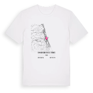San Benedetto del Tronto karta t-shirt – ekologisk bomull t-shirt från Pinshirt