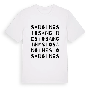 San Ginesio ordlek t-shirt – ekologisk bomull t-shirt från Pinshirt