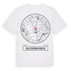 San Severino Marche t-shirt – ekologisk bomull t-shirt från Pinshirt