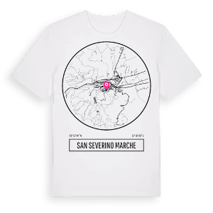San Severino Marche t-shirt – ekologisk bomull t-shirt från Pinshirt