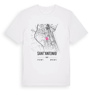 Sant'Antonio karta t-shirt – ekologisk bomull t-shirt från Pinshirt