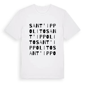Sant'Ippolito ordlek t-shirt – ekologisk bomull t-shirt från Pinshirt